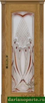 Дверь Селена стекло - ясень бланко