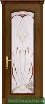 Дверь Селена стекло - ясень бланко