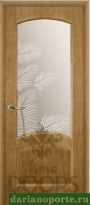Дверь Ривьера стекло - дуб