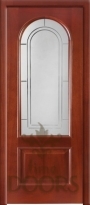 Дверь Сицилия стекло - дуб белый
